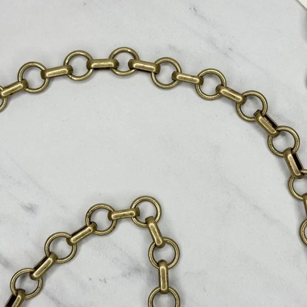 Chico's Free Spirit Gold Tone Chain Belt Medium/Large (M/L) ✨